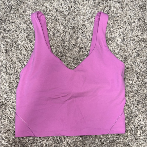 🌟NWOT🌟 Lululemon Cropped Align Tank Top Pink/ Purple Size 6 - Picture 1 of 4